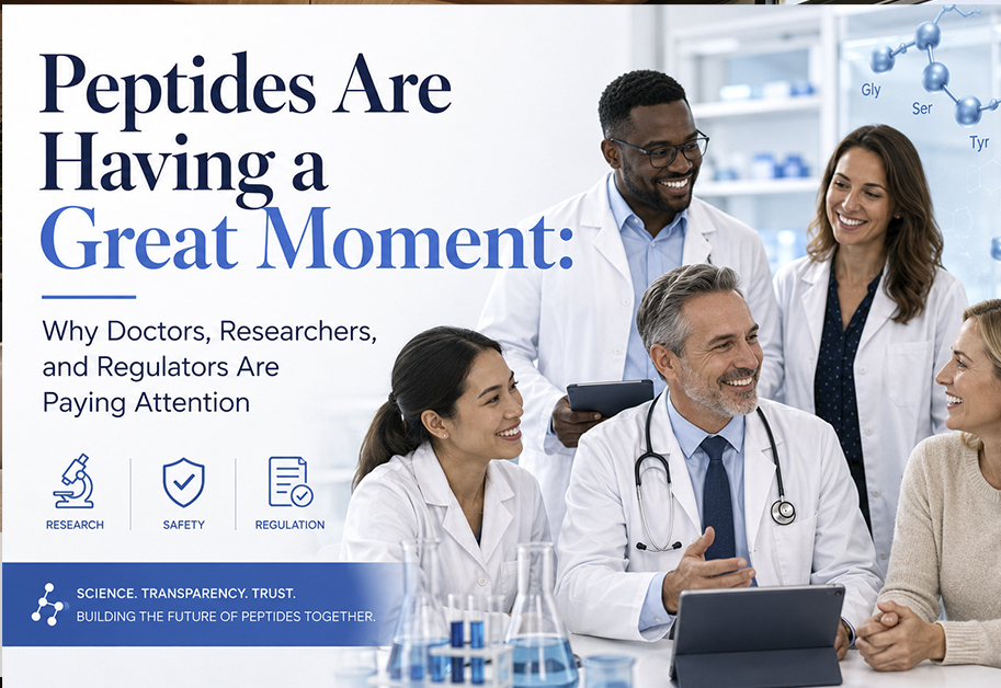 doctors celebrating peptides