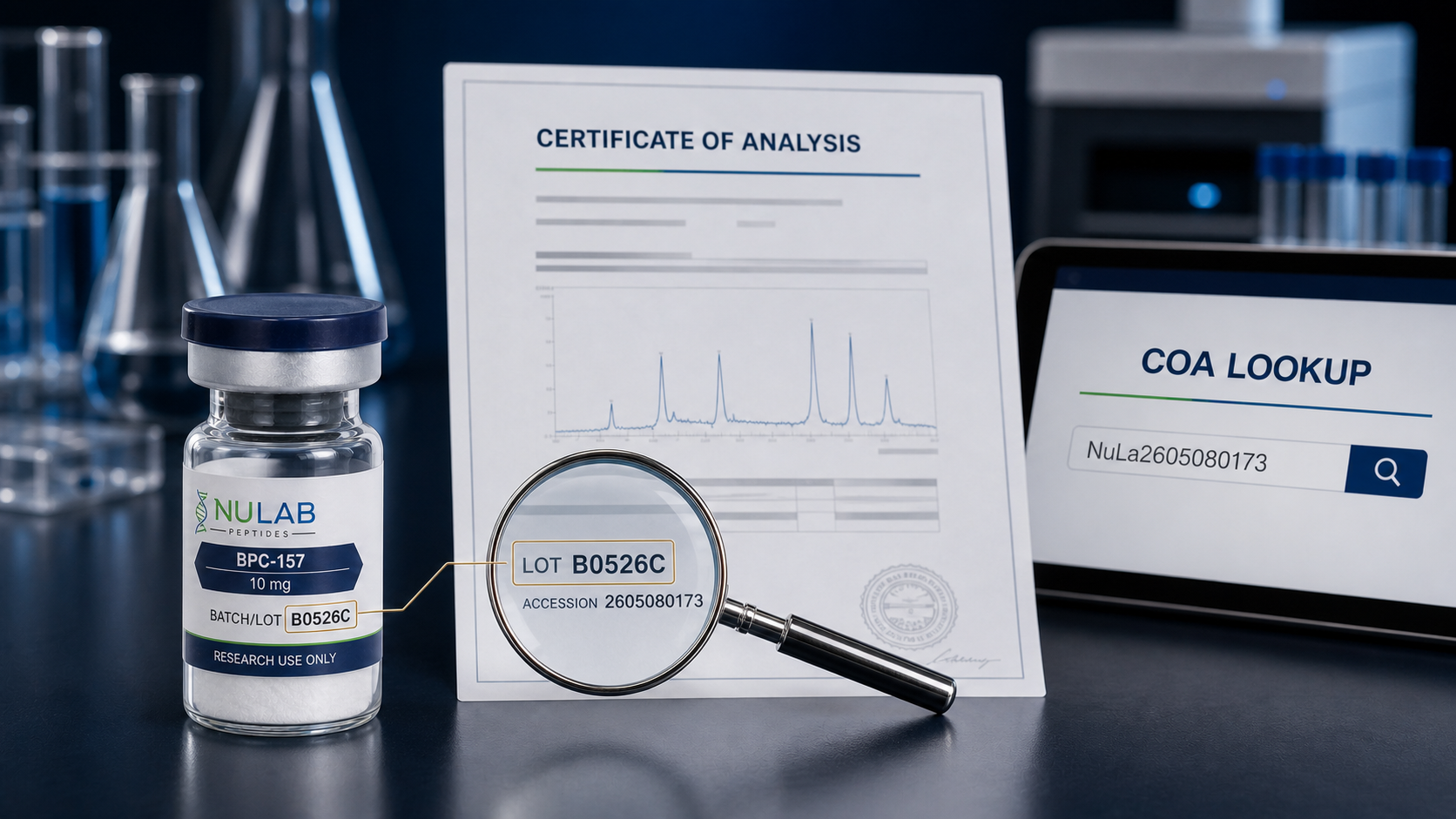 How to Verify a Peptide COA: Batch Numbers, Laboratory Lookups, Test Dates, and Product Match